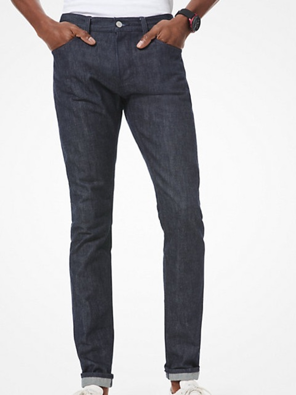 Michael Kors‎ Parker Slim Fit Stretch Jeans Dark Wash Five Pocket Men’s 38x30
